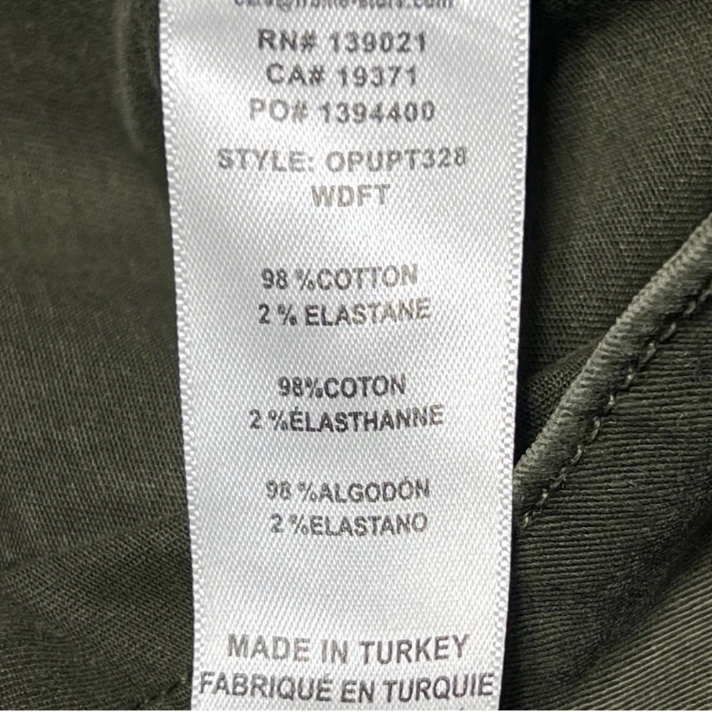 NWT Frame Olive Green Utility Pants, Size 33 - Picture 11 of 11